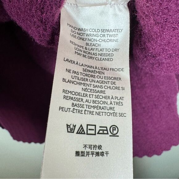 Free People Peaches Tunic Top Plum Purple Oversized Sweater Women’s Small - Picture 6 of 7